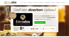 Desktop Screenshot of diner-cadeau.nl